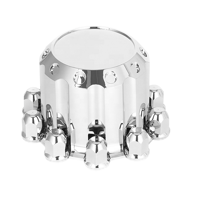 Low MOQ Chrome rear wheel covers 22.5 inch newest axle covers for truck