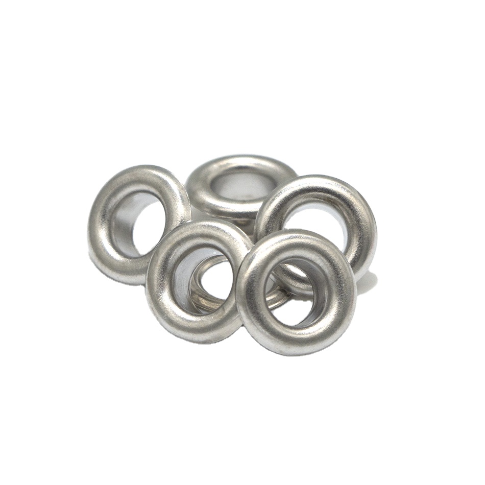 High quality silver plating metal grommets eyelets for clothing