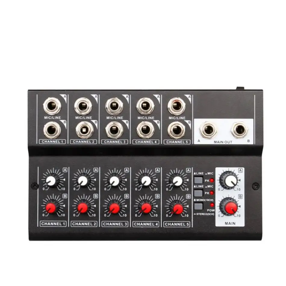 Depusheng T10 Professional 10 Channel DJ Sound Controller FX 10 Bit DSP Processor Audio Mixer console