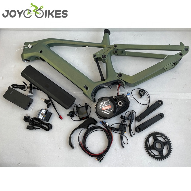 Joyebikes Bafang G510 мотор с полной подвеской, средний привод, рама электрического велосипеда с комплектом двигателя и батареей