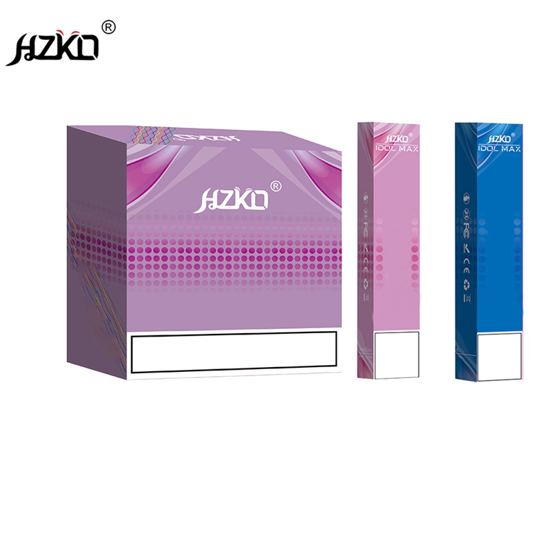 Новейшая оригинальная упаковка HZKO idol max 2000PF для вейпа XXL SHION Plus maxx gunpod MK коробки