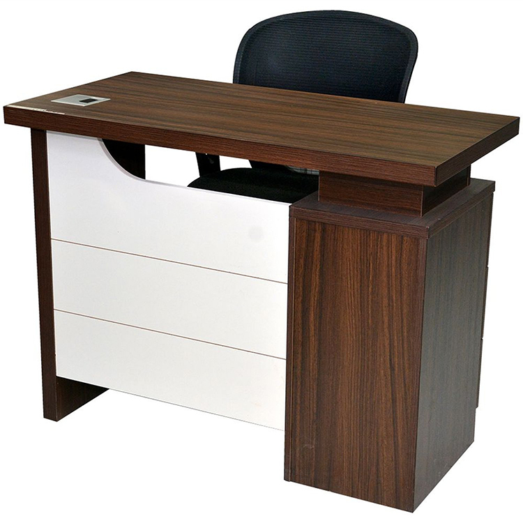 Executive office wooden desk table with drawers computer study table for home office