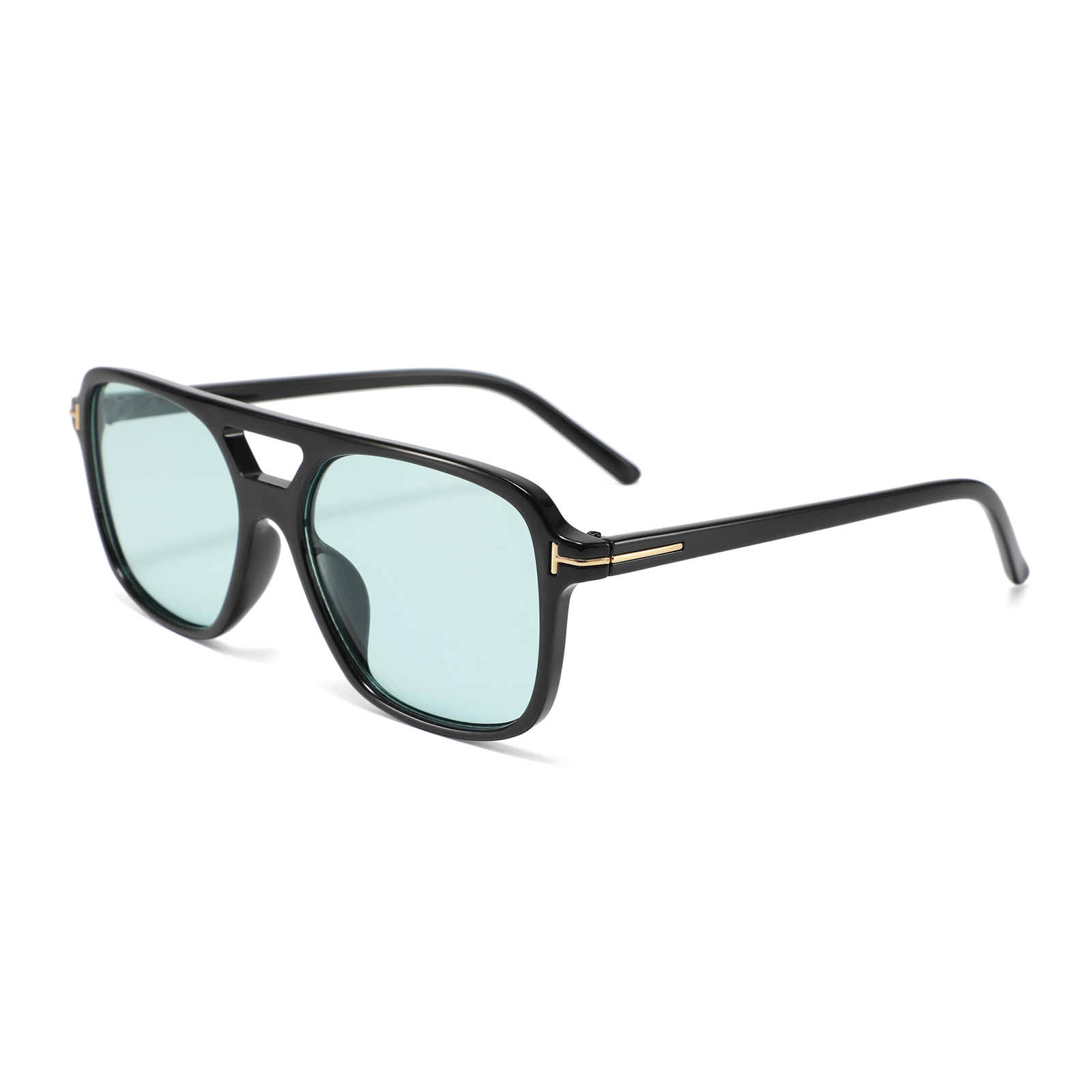 Newest Factory Candy Color Lens Double Bridge Eyewear Sunglasses for women