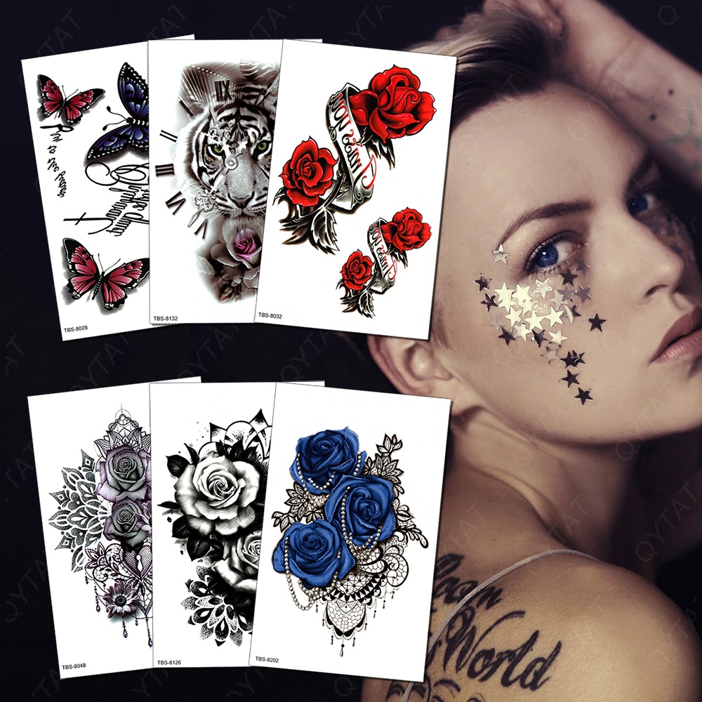 OEM ODM Long Lasting Quality Water Transfer Men Women Kids Wholesale Custom Temporary Tattoo