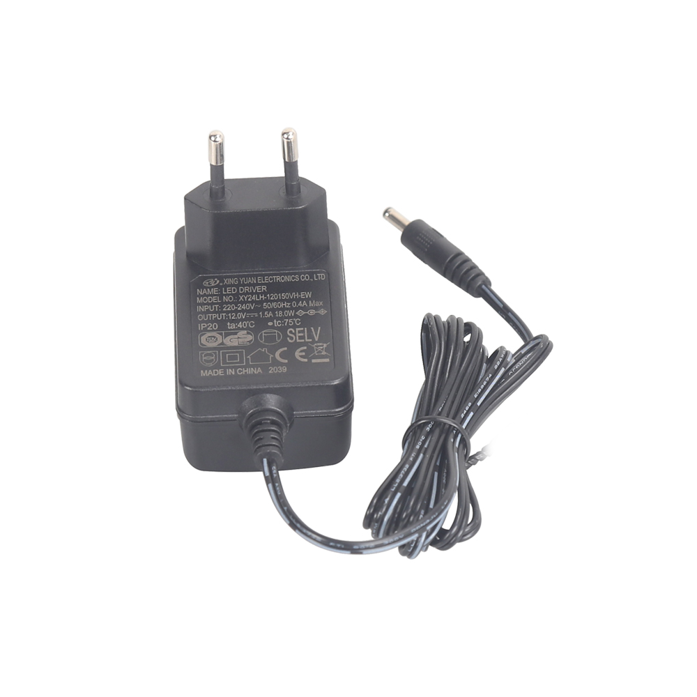 Высокий PF ce gs tuv emc 12V 24V 1A 1.5A 2A адаптер питания 12v 1.5a адаптер для светодиодного освещения