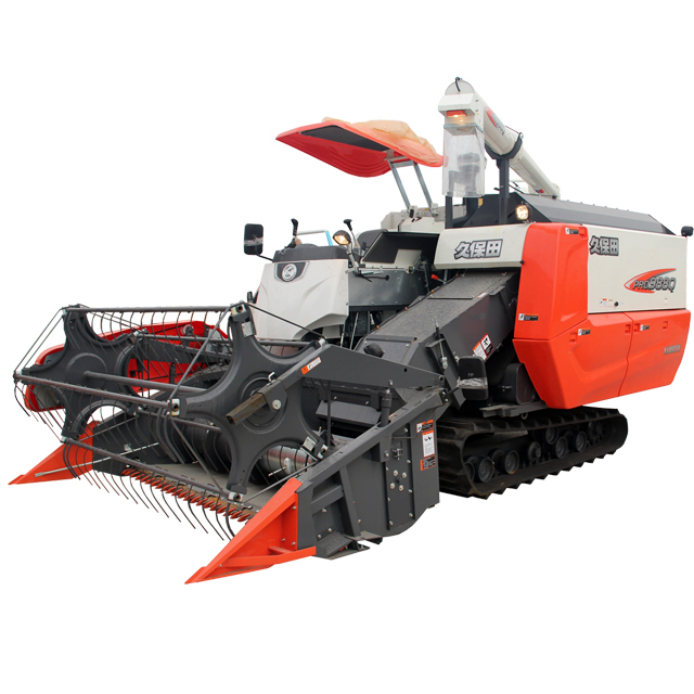 Комбайн для сбора риса kubota pro988, зерноуборочный комбайн для фермы