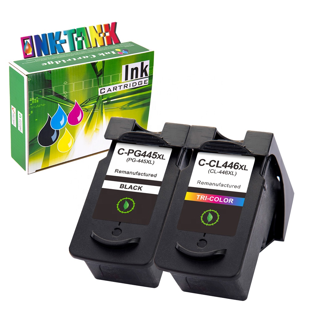 INK-TANK PG 445 PG-445 PG445 CL-446 CL 446 XL CL446 Premium Remanufactured Inkjet Ink Cartridge for Canon Pixma MG5540 Printer