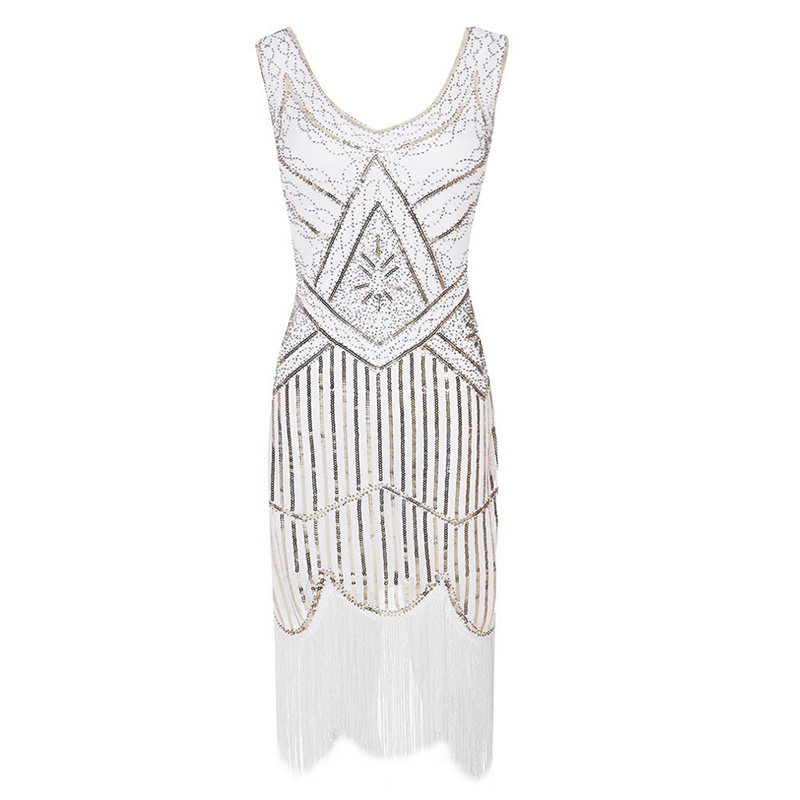 ecoparty Red Black Ladies 1920s Roaring 20s Flapper Gatsby Costume Sequins Outfit Dress