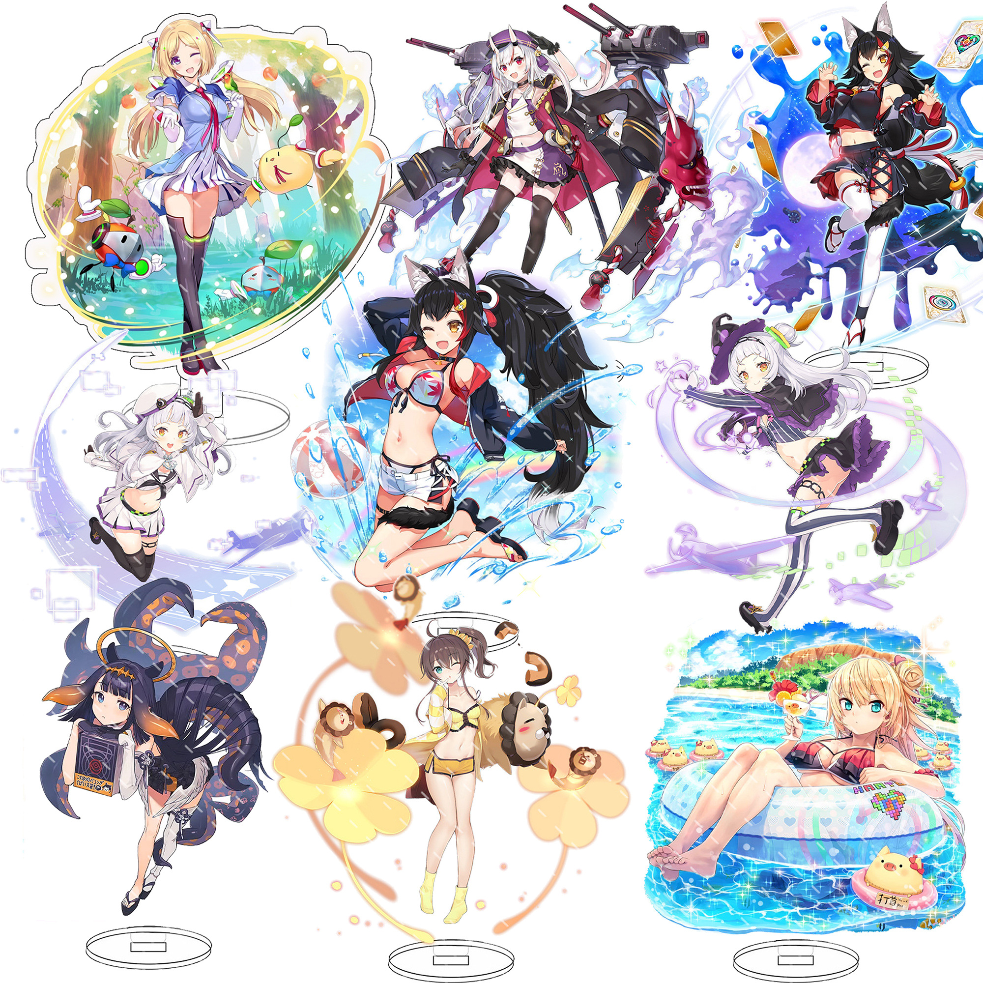 Аниме-модель, Симпатичная Фигурка, Hololive Vtuber Acrylic Usada Beijing Ora Uruha rusha hosiмати Suisei Inugami Korone, сумки-подставки, подарки для фанатов