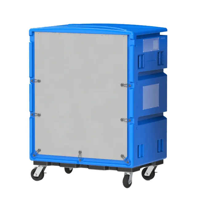 Laundry Trolley 1000L Commercial Hospital Hotel Plastic Laundry Linen Cart Trolley With Wheel