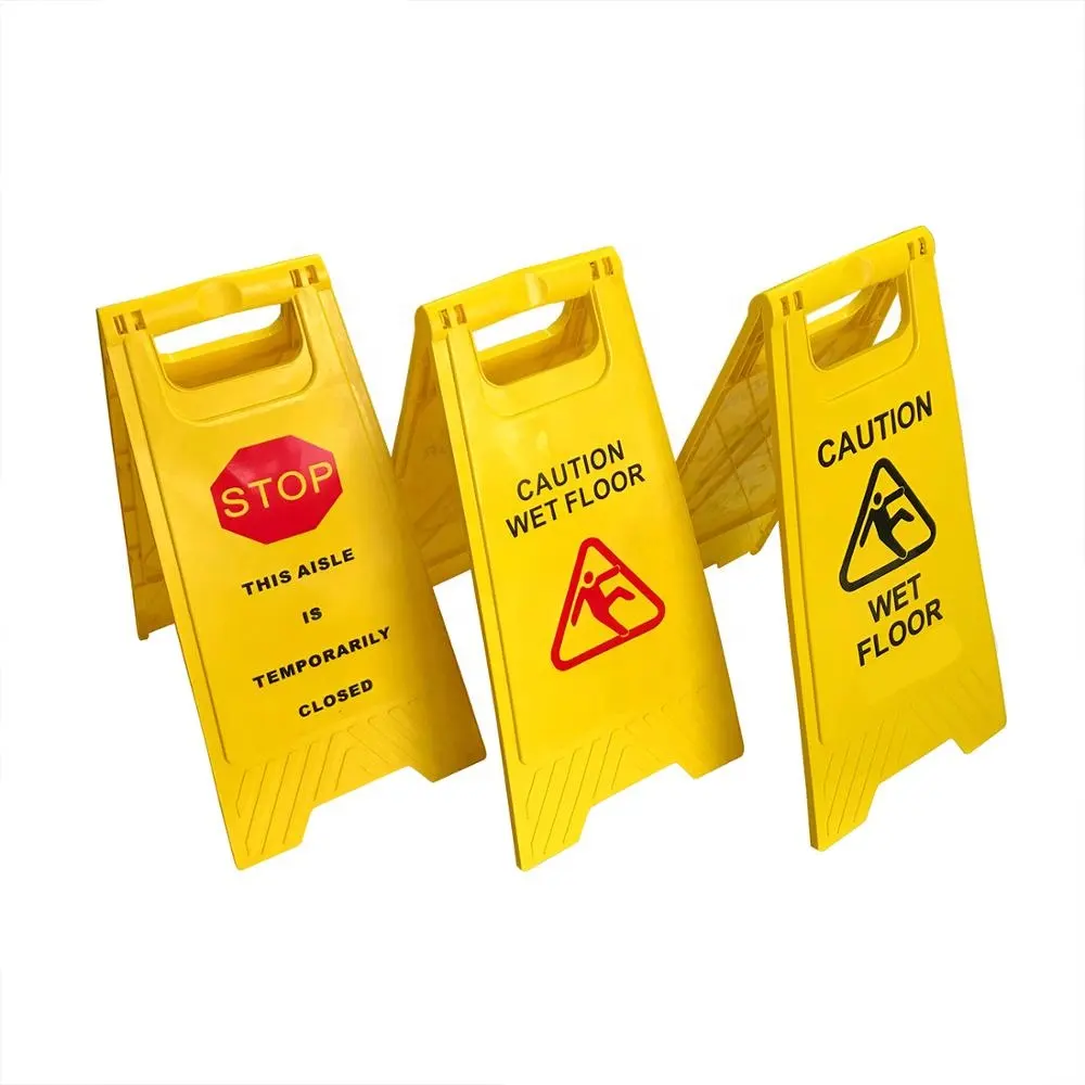 Economy Wet Floor Cleaning Stand Sign "60x30cm"