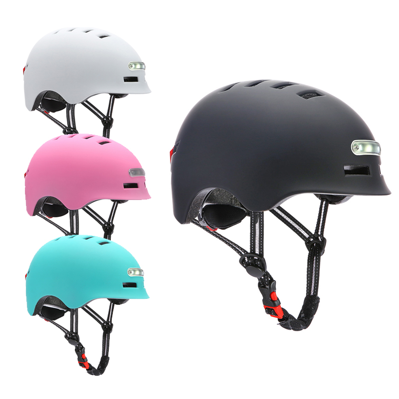 Riding Sports Skate Skateboard Cycling Cycle Bike Scooter Bicycle Helmet with rear flashing led lights