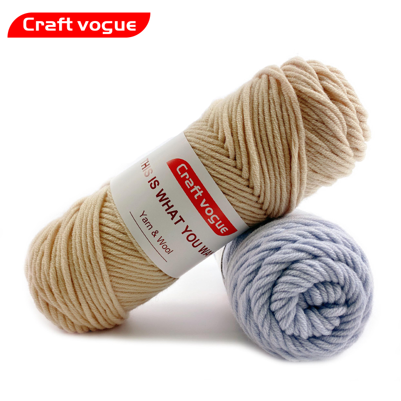 Craft Vogue 8ply acrylic yarn fancy yarn hot sale DIY crocheting yarn for hand knitting