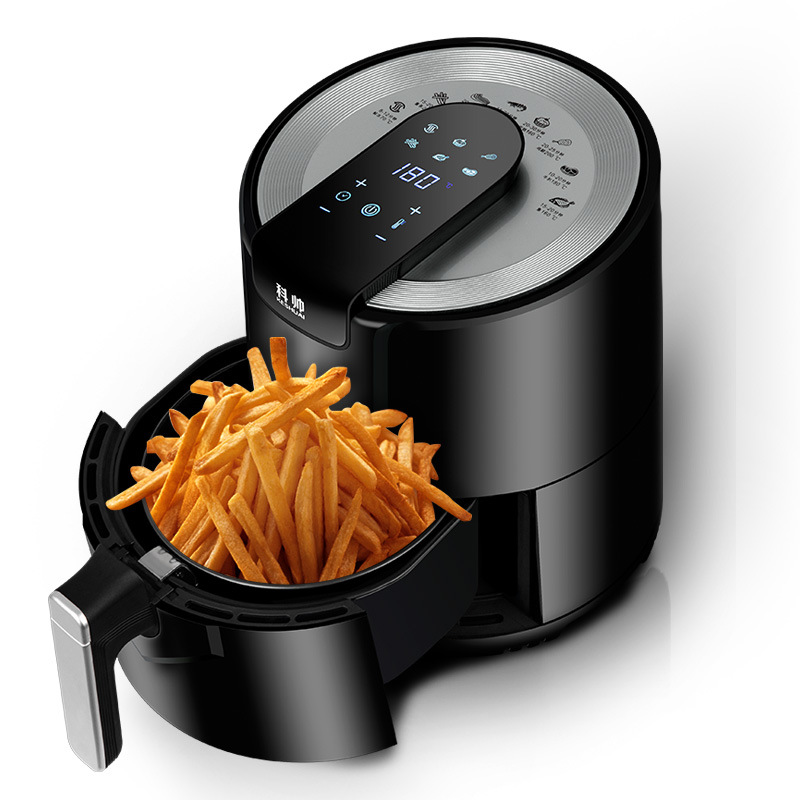 5л 1500 Вт антипригарный горшок Airfryer духовка умный дом ЖК-экран Электрический безмасляный цифровой Воздушный фритюрница
