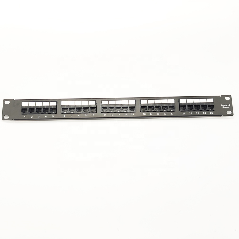 1U Cat3 25 порты Модульная патч-панель
