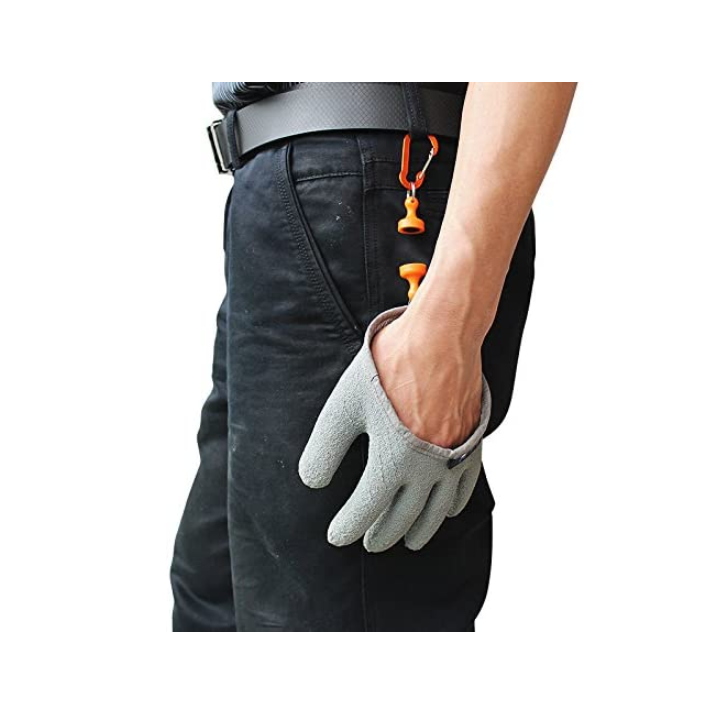 TOPIND Professional Catch Fish Gloves Handing Fishing Glove with Magnet