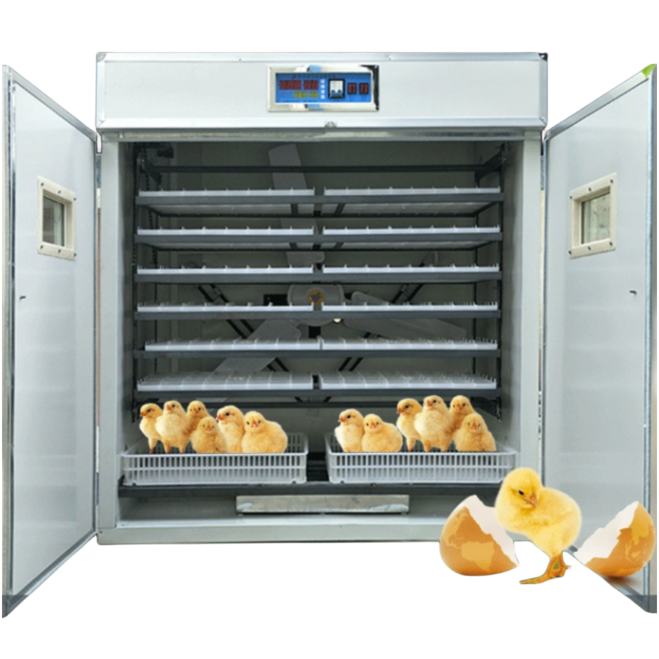 Automatic Chicken and Duck Incubator Machine for Commercial Farms - 10,000 Egg Capacity with Precision Motor and Customizable Tray