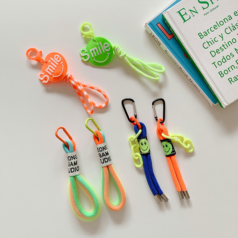 Custom Colorful Phone Case Fluorescent Phone Lanyard Phone Strap