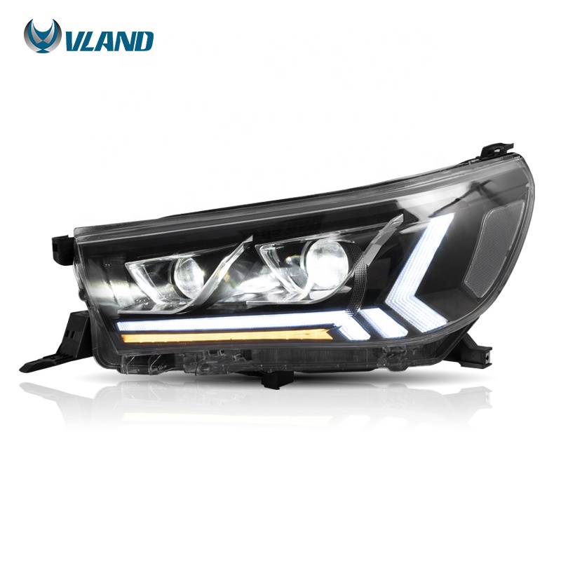 Vland Производитель проектор головного света 2015 2016-2018 2019 Revo Vigo порно фильмы с LED DRL светодиодные фары для Toyota Hilux