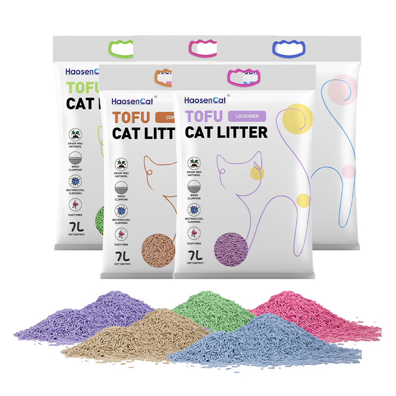Wholesale Cat Litter Factory OEM BSCI Customized Logo Feline Fresh Clumping Low Tracking Meek Tofu Cat Litter Sand