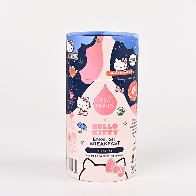 Hot selling custom design kraft candle paper tube candle packaging for powder food