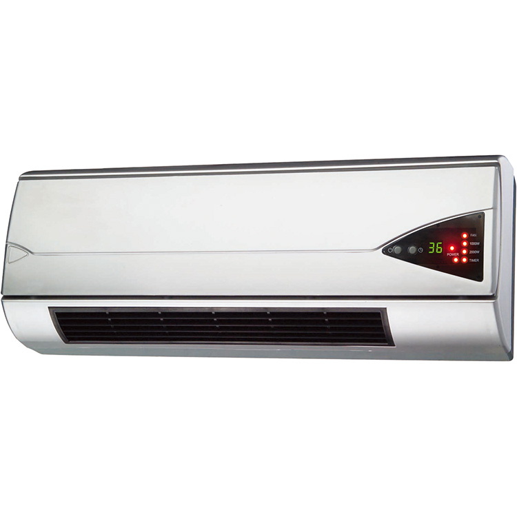 Led Display Waterproof Electric Ceramic Wall Heater Ptc Wall Mounted Room Fan Heater