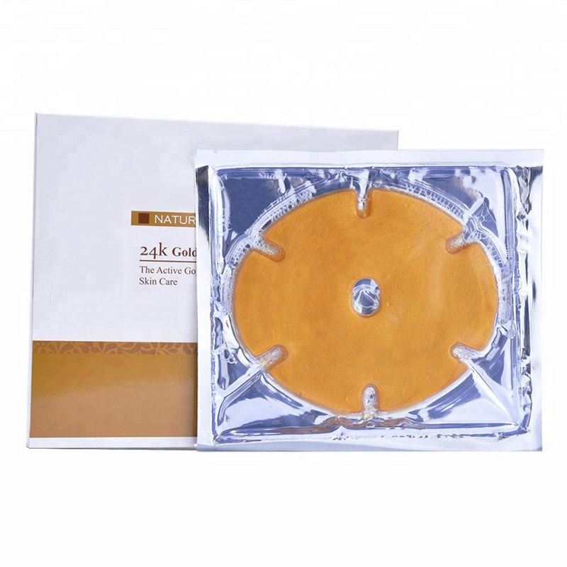 Customized 24K Nano Gold Lifting Firming Smoothing Collagen Breast Mask Moisturizing Breast Care Crystal Pleural Mask