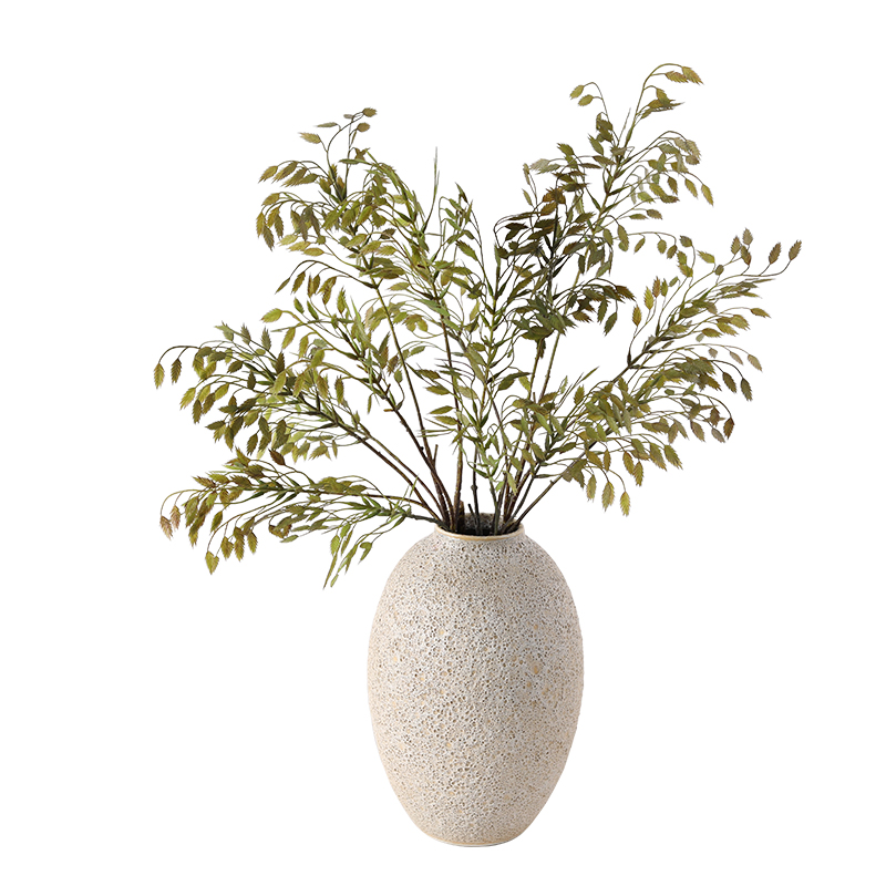 High End Simulation Living Indoors Artificial Green Plant Oat Grass With Long Branches