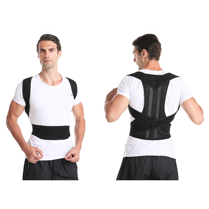 Shoulders Back Posture Shoulder Corrector Spine Adjustable Therapy Lumbar Back Support Brace Belt Band