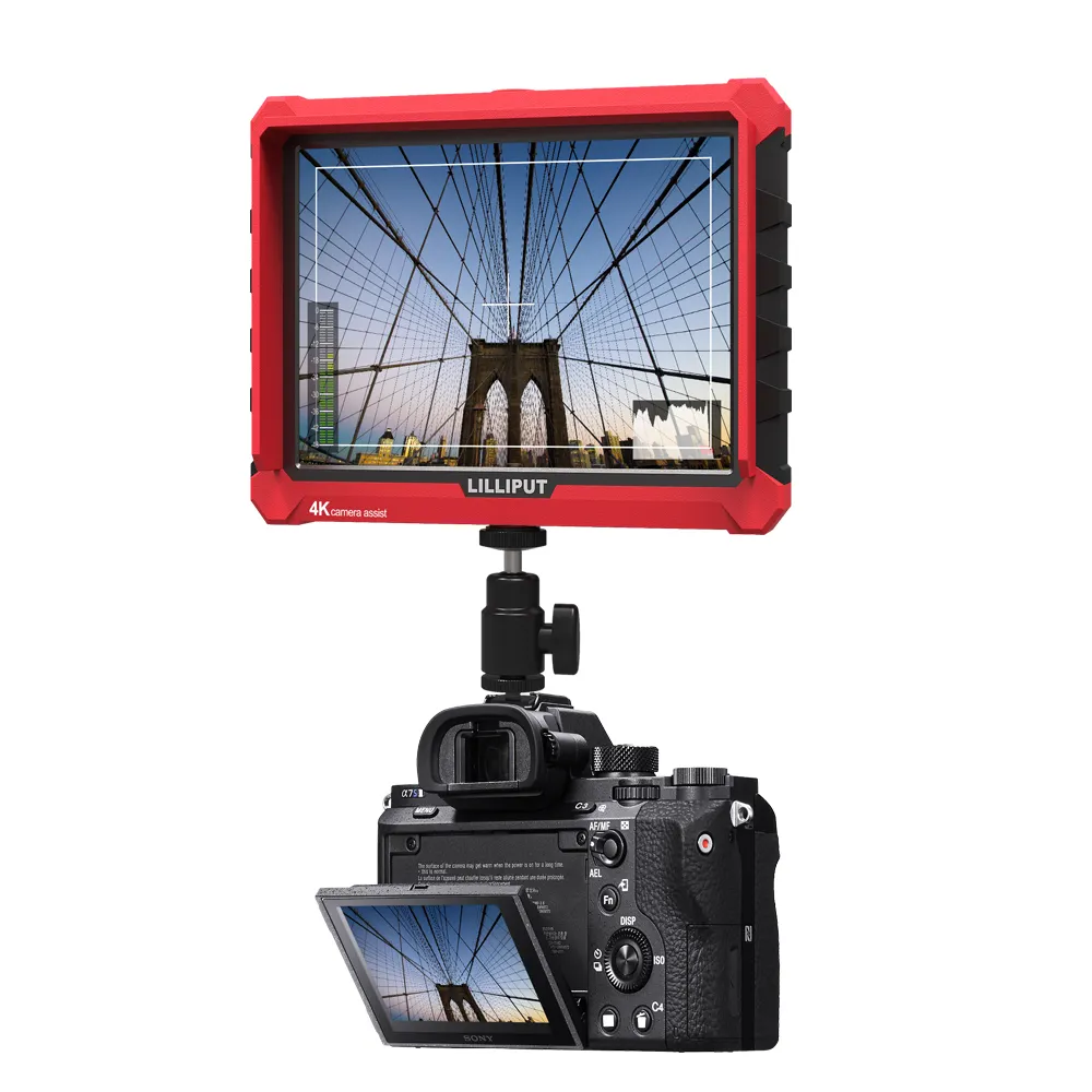 LILLIPUT 7 inch IPS FHD Video Camera monitor DSLR field monitor support High Resolution 4K HDMI input & loop output