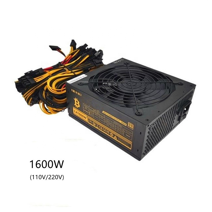 Высокоэффективный ATX 1600 Вт компьютерный блок питания 80 PLUS
