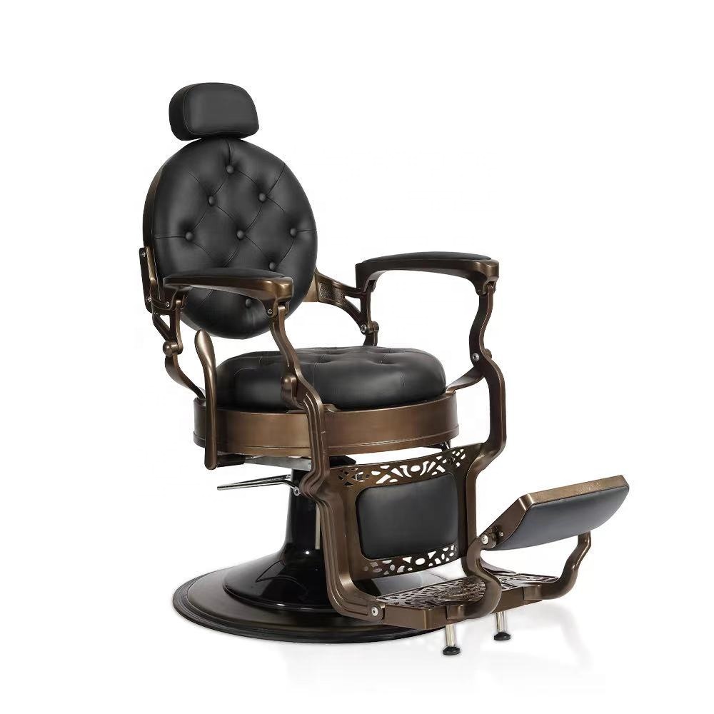 Роскошное кресло Barbershop с ножницами для волос, кресло с масляной головкой, мужское кресло для парикмахерской