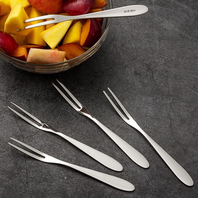 Wholesale High Quality 304 Stainless Steel Dessert Forks Kids Adult Fruit Fork