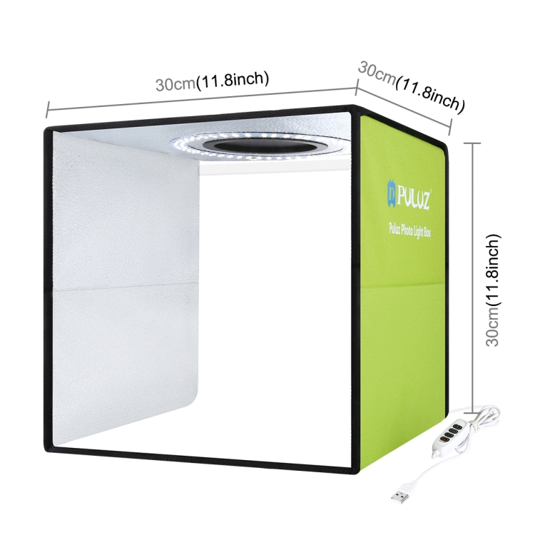 Factory price PULUZ 30cm Folding Portable Ring Light Photo Lighting Studio Shooting Tent Box Kit with 6 Colors Backdrops