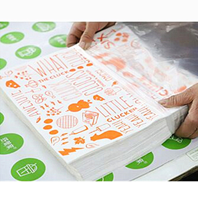 Новый горячий дизайн CMYK печать Greaseproof масло доказательство пищевой обертки бургер упаковочная бумага