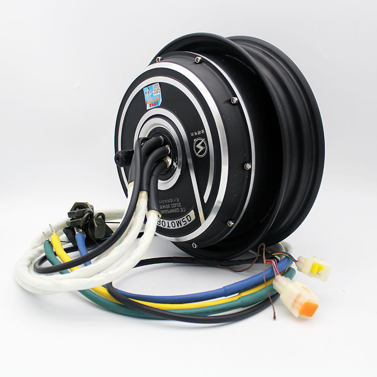 QSMOTOR 10 "5000 Вт 48-120 в электрический мотоцикл Скутер дуга Магнитный стальной двойной Холл бесщеточный высокоскоростной двигатель постоянного тока