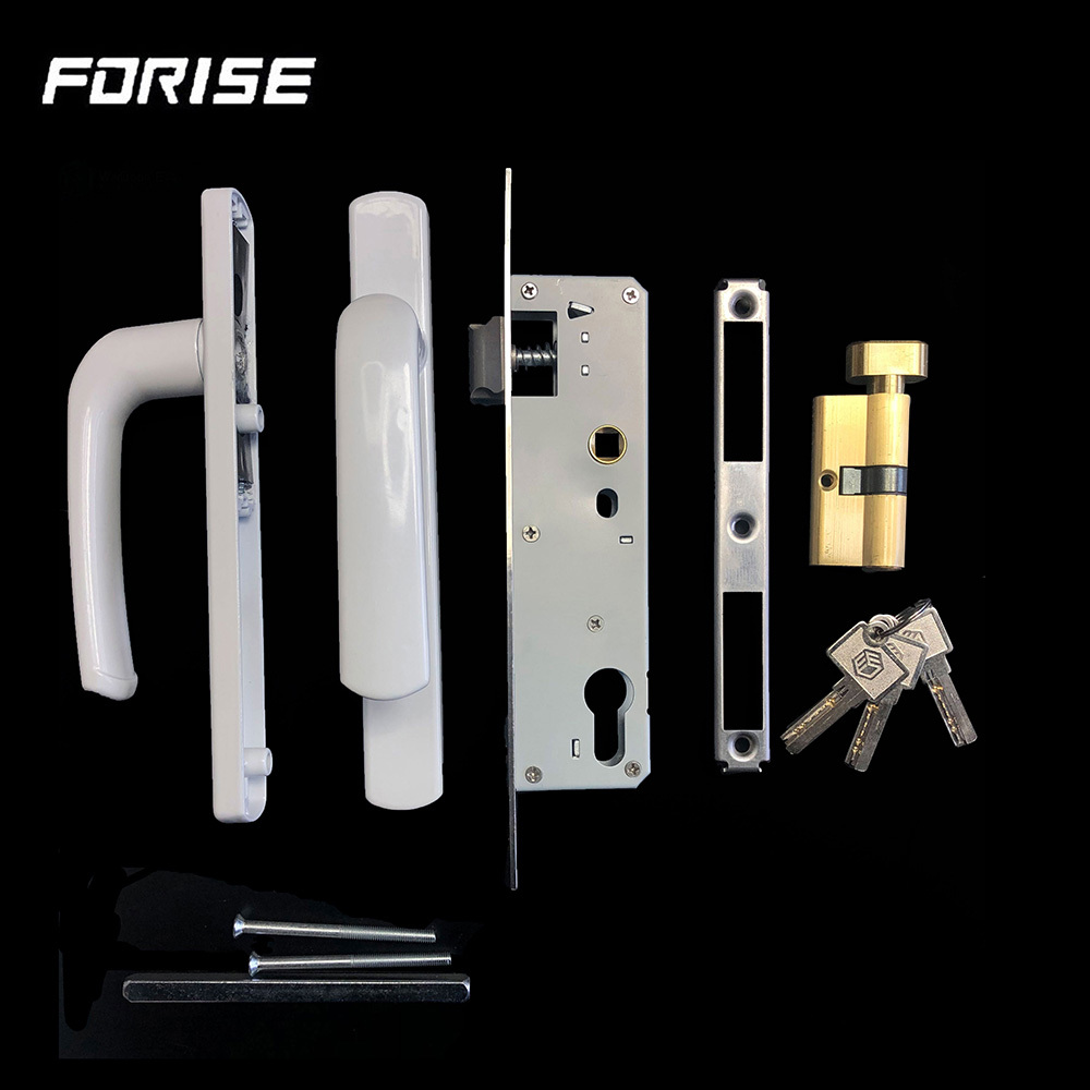 UPVC Single Point Door Handle Lock Set Aluminum Casement 8535 Door Lock Cylinder Set
