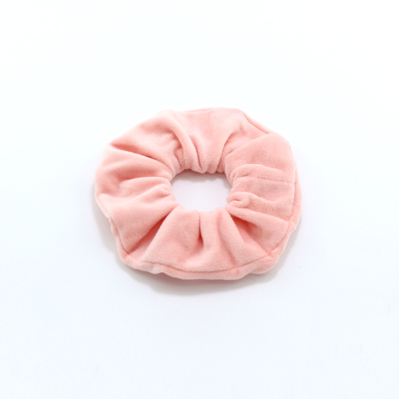 water absorption scrunchies with a logo tag simple headdress flannel large intestine circle hair ring support OEM