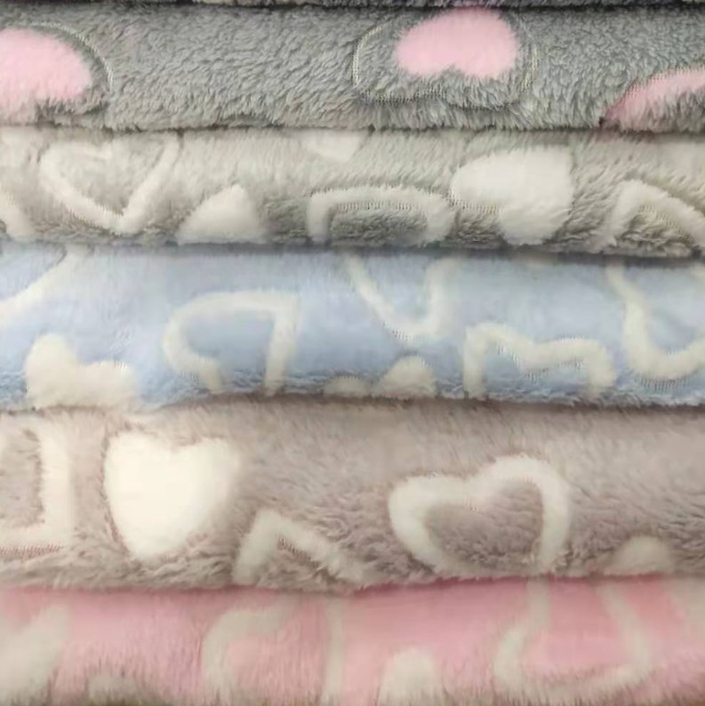 3D Digital Printed Fabric  Fluffy Flannel Polyester Double Side Fleece Blanket Fabric