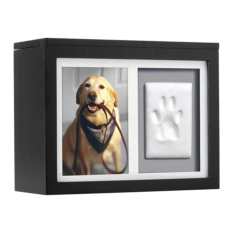Wholesale Sealed Eco Environment Pet Cinerary Casket Pet Cremation Coffin with Acrylic Glass Photo Protector