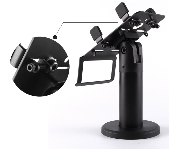 New Coming Metal Pos Swivel Credit Card Stand Holder 270 degree rotation Credit Card Terminal Stand in Pos system