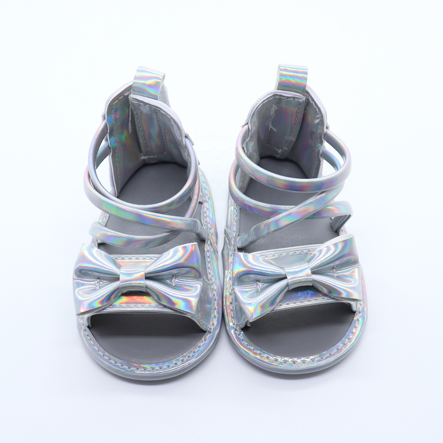 YSXC 2021 SUMMER New Style Roman Lace-up Baby Sandals 0-18 months Girls Baby Slippers