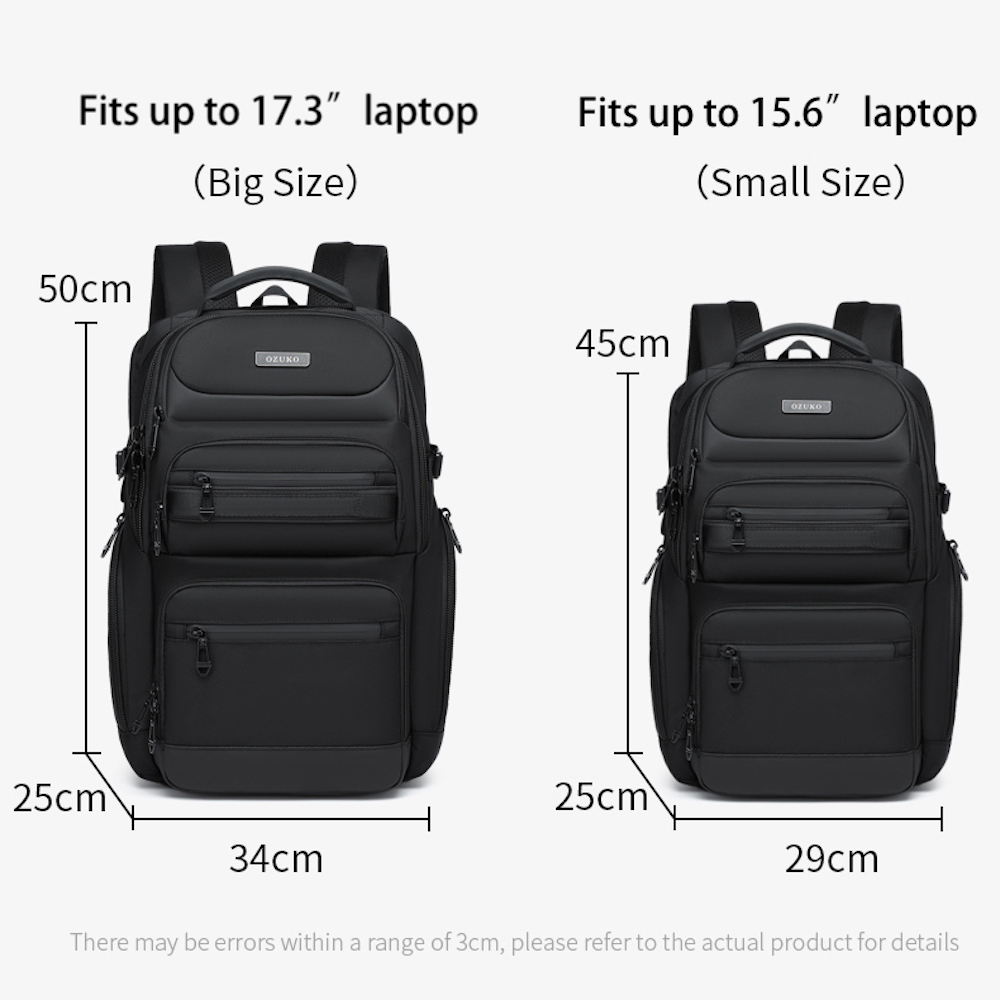 Ozuko 9772 Small Size New Innovation TSA Business Laptop Backpack Waterproof For Men Daily Work College Backpack