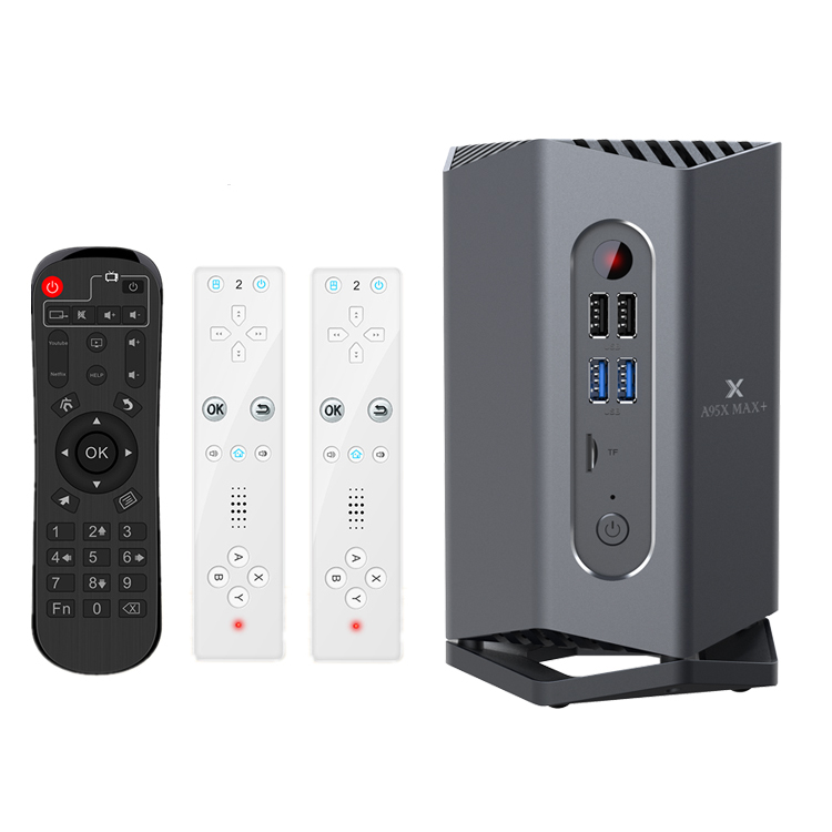 Новый Android 9,0 ТВ-бокс A95X MAX PLUS Amlogic S922X 4 Гб 64 Гб 5G WIFI HD игровой ТВ-бокс с сенсорным пультом дистанционного управления и BT геймпадом