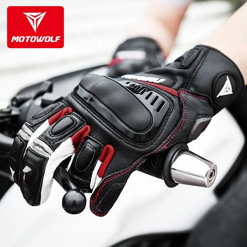 MOTOWOLF Waterproof Four seasons Full finger Cycling Gloves Touch Screen Motorbike Racing Gloves