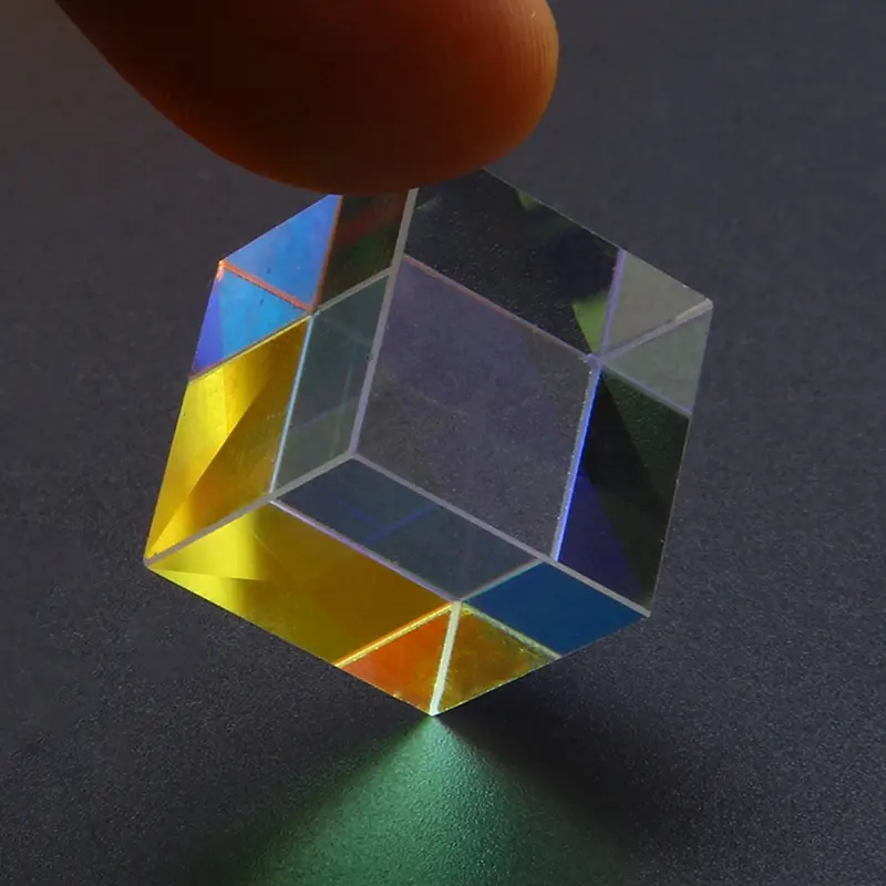 Оптическое стекло X-cube Дихроичный кубик дизайн кубик Призма RGB объединитель сплиттер образовательный подарок класс физика развивающая игрушка