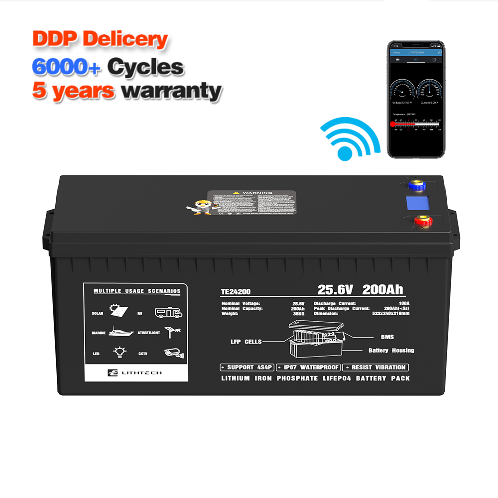 EU Warehouse With Smart BMS LiFePo4 with Bluetooth Heating Function LiFePo4 battery For Residential