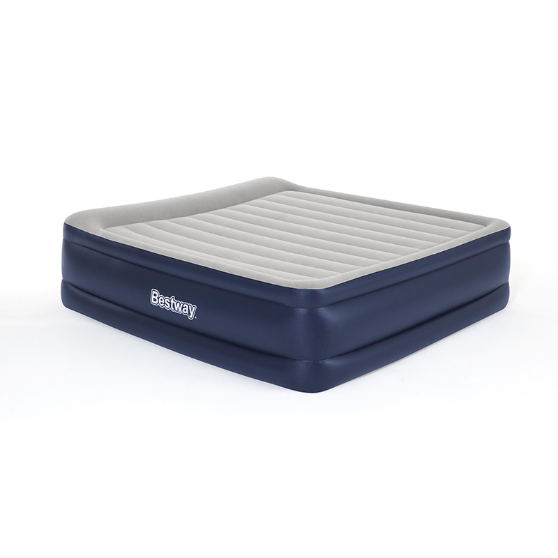 67692 Comfortable Flocked Sleeping Surface Air Inflatable Mattress King Size Bed with Built-in Ac Pump
