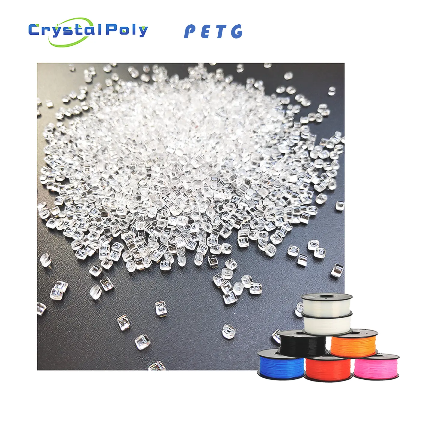 Wholesale Petg Resin Price Transparency Petg Pellet For 3D Printing Filament