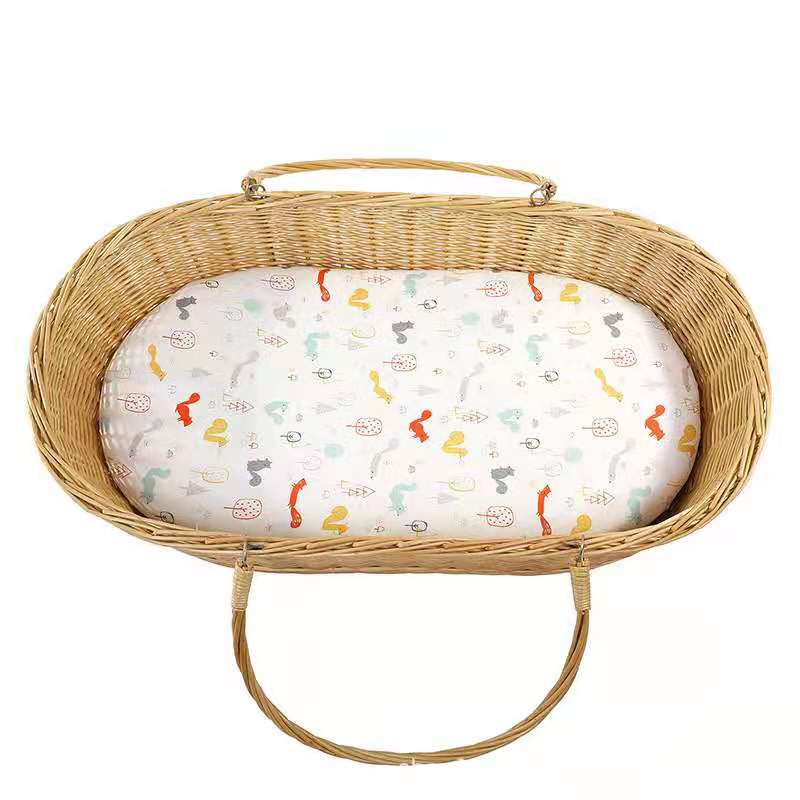 printed cotton interlock baby cot sheet crib mattress protector cot fitted sheet for baby bed
